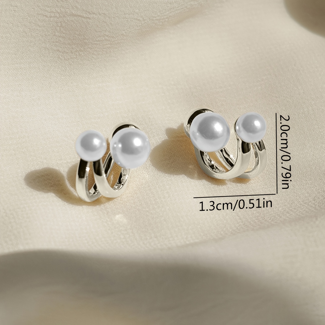 Fashionable Simple Two Copper Hoop Earrings, Gift for Women